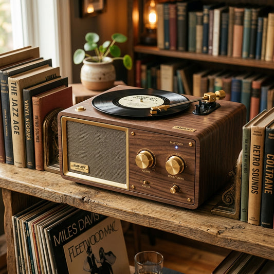 Retro Vinyl Bluetooth Speaker